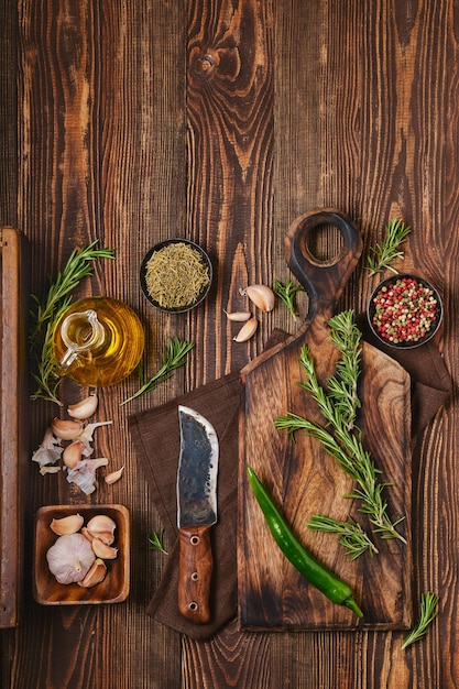 Składniki na zastawionym stole